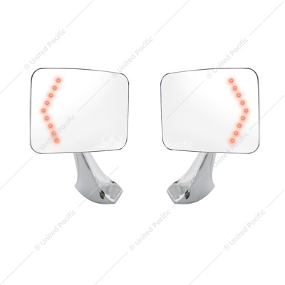 Exterior Mirror Bundle With LED Turn Signal for 1970-1972 Chevy & GMC Truck (Pair)