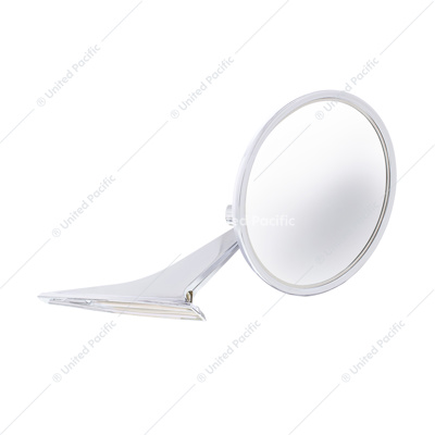 Exterior Mirror With Bow Tie Logo & Convex Mirror Glass For 1966-72 Chevy Passenger Car - R/H