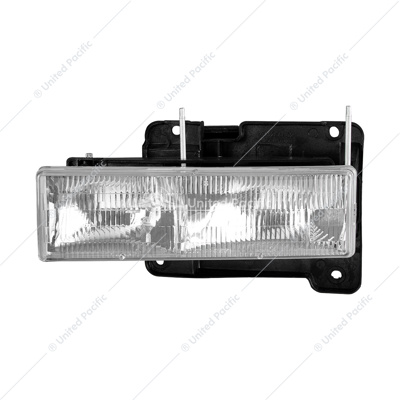 Composite Type Headlight With Bracket For 1990-1998 Chevy & GMC Truck - L/H