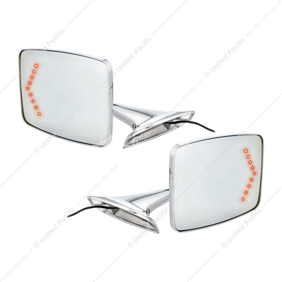 Exterior Mirror Bundle With LED Turn Signal For 1973-1987 Chevy & GMC Truck (Pair)