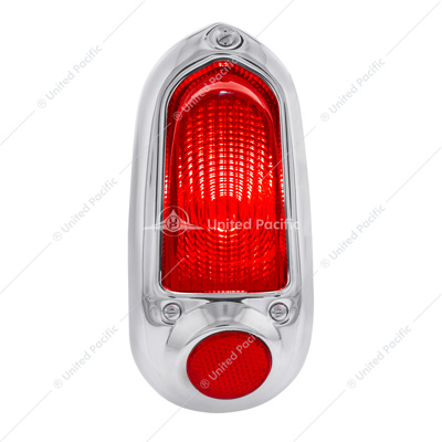 Tail Light Assembly With Stainless Steel Housing For 1949-50 Chevy Passenger Car - L/H