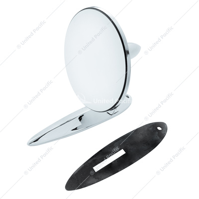 Exterior Rear View Mirror With Convex Mirror For 1955-1957 Chevy Passenger Car
