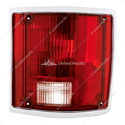 Tail Light Assembly With Anodized Aluminum Trim For 1973-87 Chevy & GMC Truck - R/H