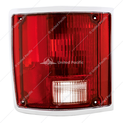 Tail Light Assembly With Anodized Aluminum Trim For 1973-87 Chevy & GMC Truck - L/H