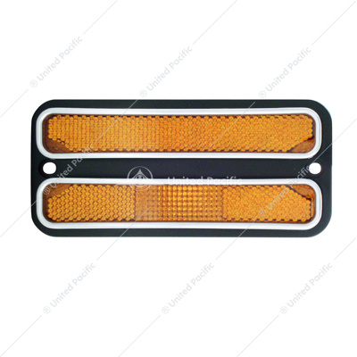 18 LED Side Marker Light With Stainless Steel Trim For 1968-72 Chevy & GMC Truck, Amber Lens