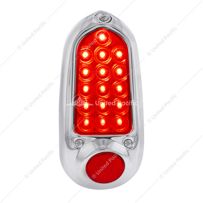 16 LED Tail Light With Stainless Steel Rim For 1949-50 Chevy Passenger Car - L/H