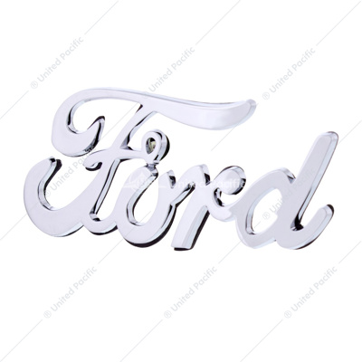 Chrome Vintage "Ford" Script Emblem