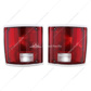Tail Light Assembly With Anodized Aluminum Trim For 1973-87 Chevy & GMC Truck (Pair)