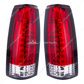 LED Tail Light For 1988-98 Chevy & GMC Truck (Pair) - Red & Clear Lens
