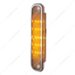 15 Amber LED Side Marker With Stainless Steel Trim For 1973-80 Chevy & GMC Truck, Clear Lens
