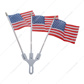 Stainless Steel Flag Holder With U.S.A. Flags