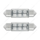 6 SMD High Power Micro SMD LED 6418/6461-36mm Light Bulb (2-Pack)
