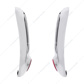 Stainless Steel Tail Light Bezel With Red Reflector For 1949-50 Chevy Passenger Car