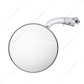 4" Curved Arm Peep Mirror With Convex Mirror Glass And LED Turn Signal