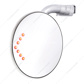 4" Curved Arm Peep Mirror With LED Turn Signal