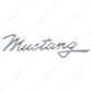 Die-Cast "Mustang" Script Emblem With Mounting Studs for 1968 Mustang