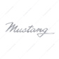 Chrome  "Mustang" Script Emblem With Adhesive Tape